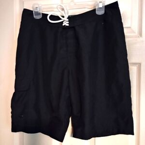 Black Old Navy Swim Shorts with Drawstring Men's Size Medium